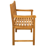 Outdoor Bench Natural 110 x 55.5 x 90 cm Solid Acacia Wood 42028082