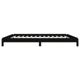 Stack Bed without Mattress Black 90x200 cm Solid Wood Pine 820396