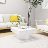 Coffee Table White 57x57x30 cm Engineered Wood 808368