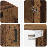 Wall Cabinet Old Wood 69.5 x 34 x 90 cm Engineered Wood 879516