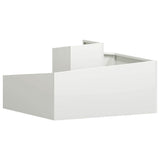 Garden Planter White 80 x 80 x 50 cm Cold-rolled Steel 873579