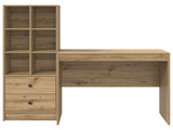 Desk with Drawer with Shelf with Storage 2 pcs Artisan Oak 3337368
