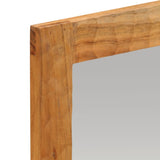 Bathroom Mirror 50x70x2.5 cm Solid Wood Acacia and Glass 356886