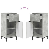 Bathroom Furniture Set with Drawer 2 pcs Concrete Grey 3393096