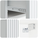 Wall-Mounted Bedside Cabinet 2 pcs White 49 x 34.5 x 20 cm 898446