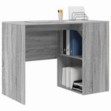 Desk with Shelf Grey Sonoma 102 x 50 x 75 cm Engineered Wood 869543