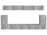TV Cabinet Set Wall-mounted 5 pcs Grey Sonoma Engineered Wood 3409093