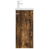 Bathroom Vanity with Sink Smoked Oak 42 x 40 x 84.5 cm 890724