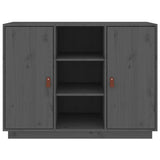 Sideboard Grey 100x40x75 cm Solid Wood Pine 820134