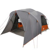 Dome Tent 6-Person with Roof Grey and Orange 500 x 314 x 206 cm 42001025