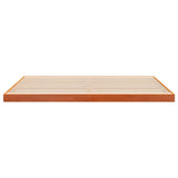 Bed Frame without Mattress Wax Brown 200x200 cm Solid Wood Pine 847146