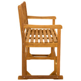 Garden Glider Bench Natural 110 x 59 x 97 cm Solid Acacia Wood 42028087