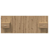 Headboard With Cabinet 3 pcs Artisan Oak Engineered Wood 3415864