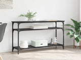 Console Table Black Oak 100 x 29 x 75 cm Engineered Wood 882201