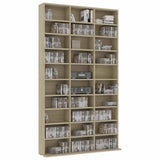 CD Cabinet Sonoma Oak 102x23x177.5 cm Engineered Wood 801781