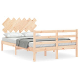 Bed Frame without Mattress 120x200 cm Solid Wood 3195281