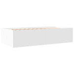 ZNTS Daybed with Drawers without Mattress White 90x190 cm Single 3280881