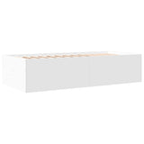 ZNTS Daybed with Drawers without Mattress White 90x190 cm Single 3280881