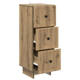 Drawer Cabinet Artisan Oak 33 x 34.5 x 90 cm Engineered Wood 893934