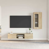 TV Cabinet Set FLORIN 3 pcs Sonoma Oak Engineered Wood 3397926