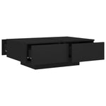 ZNTS Coffee Table Black 90x60x31 cm Engineered Wood 804176