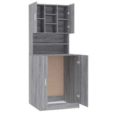 Washing Machine Cabinet Grey Sonoma Engineered Wood 3120183