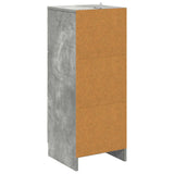 Drawer Cabinet Concrete Grey 33 x 34.5 x 87 cm Engineered Wood 895768