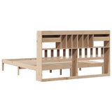 Bookcase Bed without Mattress 180x200 cm Super King Solid Wood Pine 3321632