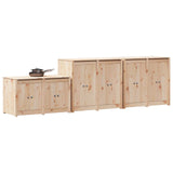 Outdoor Kitchen Cabinet MEPPEL 3 pcs Natural Douglas 3443802