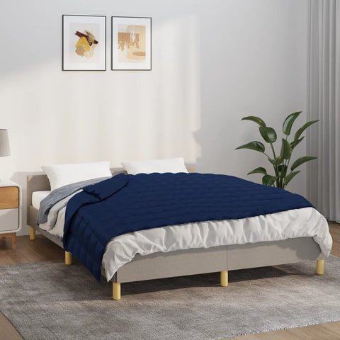 Weighted Blanket Blue 140x200 cm Single 10 kg Fabric 3154800