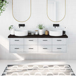 Bathroom Countertop Dark Brown 180x40x cm Treated Solid Wood 3156260