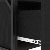Bedside Cabinet 2 pcs Black Oak 40 x 31 x 60 cm Engineered Wood 859491