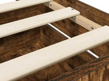 Bed Frame with Storage Smoked Oak 80 x 200 cm Engineered Wood 3429511