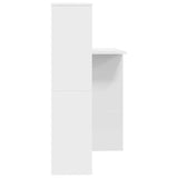 Desk with Shelf White 131.5 x 50 x 106.5 cm Engineered Wood 869298