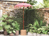 Balinese Parasol Pink 125 x 125 x 260 cm Cotton and Wood 42006468