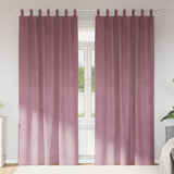 Blackout Curtains 2 pcs Dark Pink 140 x 245 cm Velvet 4107251