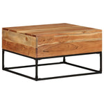ZNTS Coffee Table 68x68x41 cm Solid Acacia Wood 320818