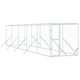 Outdoor Dog Kennel Silver 2x10x2 m Galvanised Steel 3190453