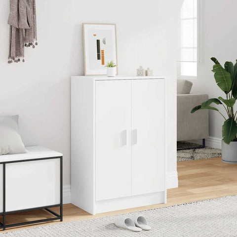 Shoe Cabinet White 60x35x92 cm Engineered Wood 808927