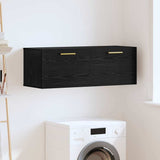 Wall Cabinet Black oak 100 x 36.5 x 35 cm Engineered wood 879566