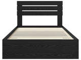 Bed Frame with Drawer with Headboard Manual Engineered Wood 3411692