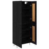 Highboard Black Oak 69.5 x 34 x 180 cm Engineered Wood 3416067