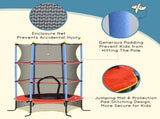 Kids Trampoline, with Safety Net, for Ages 3-10 Years T3398P348071