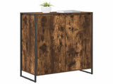 Shoe Cabinet Smoke Oak 79 x 36 x 100 cm Engineered Wood 886464