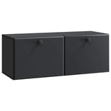 Wall-Mounted TV Cabinet 78.5 x 31 x 30 cm Black Engineered Wood 899226