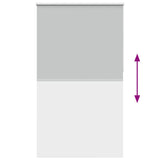 Roller Blind Blackout Light Grey 130x210 cm Fabric Width 126.6 cm Polyester 4011446