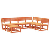 Garden Lounge Set Wax brown Solid pine wood Large Modular 3216927