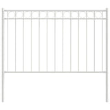 Fence Element ASSEN White 170 x 150 cm Steel 42003923