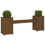 Planter Bench Honey Brown 180x36x63 cm Solid Wood Pine 825166