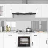 Kitchen Backsplash 2 pcs Light Grey 110 x 50 cm Tempered Glass 3415501